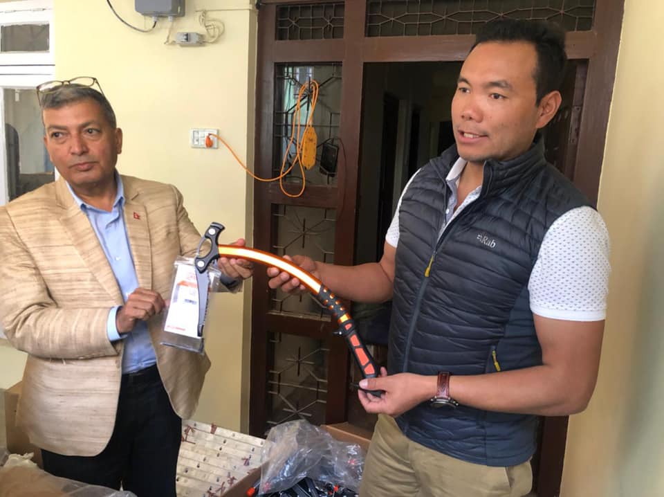 Fixed Rope Equipments have arrived in Kathmandu for Everest / Lhotse Expedition for Spring 2021